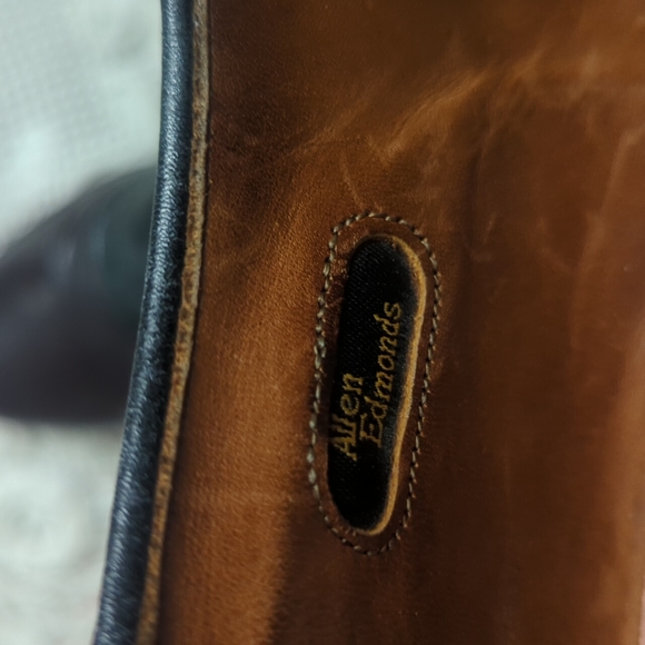 VTG Allen Edmonds Men's Leather Saddleback Shoes 12 with cedar shoe horns - Picture 8 of 9